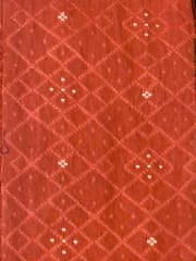 White Coloured Chanderi Jacquard fabric