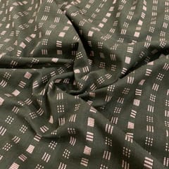 Green Cotton Dobby fabric