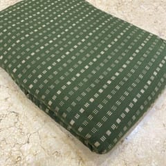 Green Cotton Dobby fabric