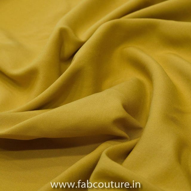 Mustard Colour Butter Silk fabric