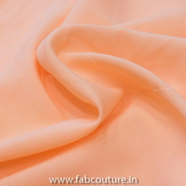 Peach Colour Butter Silk fabric