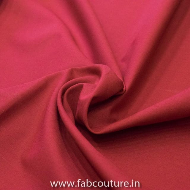 Maroon Cotton Cambric fabric