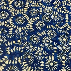 Blue Georgette Digital Printed Fabric
