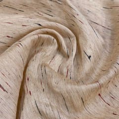 Fawn Chanderi Multi Slub Fabric