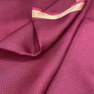Wine Kota silk fabric