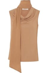 Beige Poly Georgette fabric