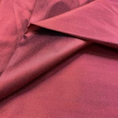 Maroon Pure Silk Dupion fabric