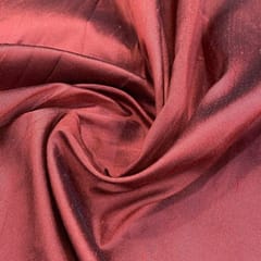Maroon Pure Silk Dupion fabric