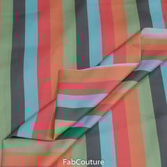 MultiColour Digital Satin Printed Fabric