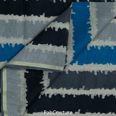 Multi Colour Chanderi Printed Fabric