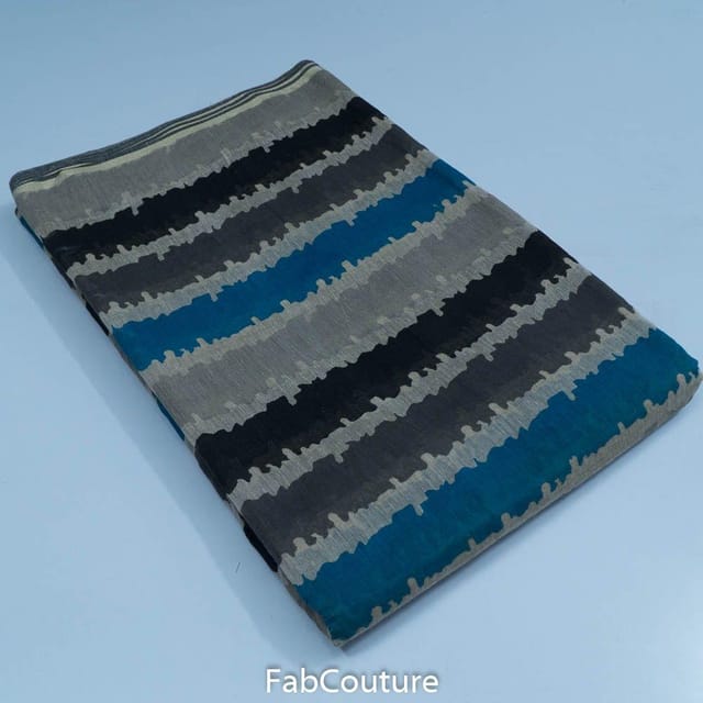 Multi Colour Chanderi Printed Fabric