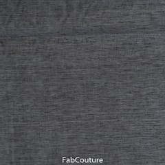 Dark Grey Colour Maheshwari Flex Linen fabric