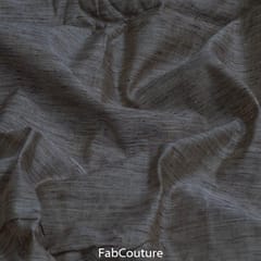 Dark Grey Colour Maheshwari Flex Linen fabric