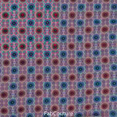 Multi Colour Poly Georgette Digital Printed Fabric