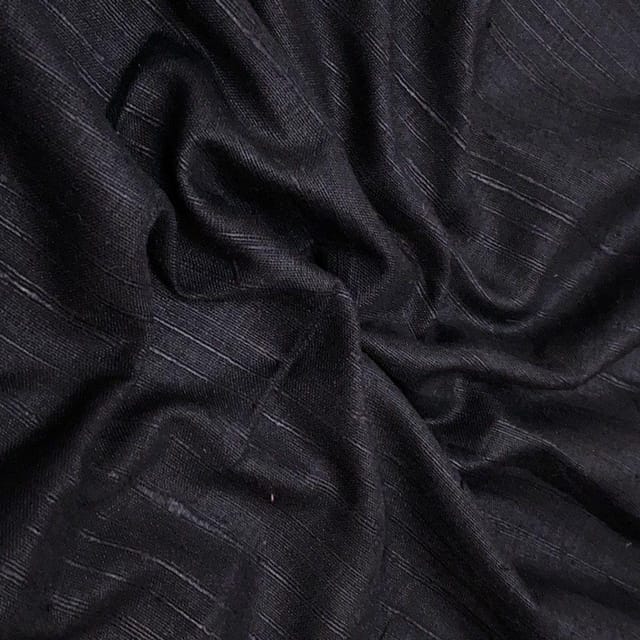 Black Colour Mahi Silk fabric