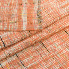 Orange colour Jacquard Fabric