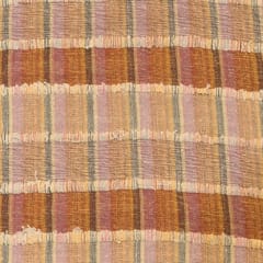 Orange Candlework Cotton Lurex Jacquard fabric