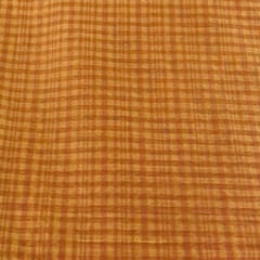 Yellow Colour Chanderi Self Checks fabric