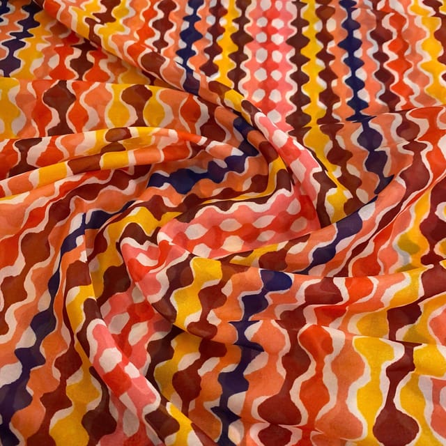 Tabby Silk Digital Printed Fabric