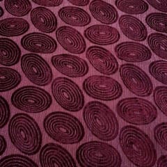 Maroon Coloured Velvet Brasso Georgette fabric
