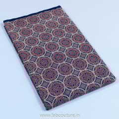 Blue Cotton Ajrakh Printed Fabric