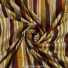 Mustard Cotton Discharge Printed Fabric