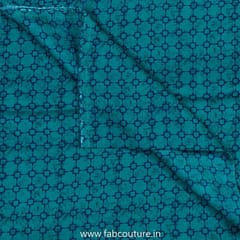 Friozi Blue Modal Satin Digital Printed Fabric