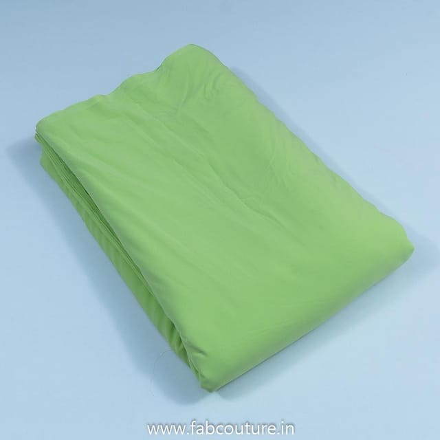 Lime Green Colour Poly Georgette fabric