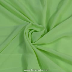 Lime Green Colour Poly Georgette fabric