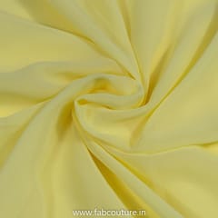 Yellow Colour Poly Georgette fabric