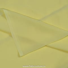 Yellow Colour Poly Georgette fabric