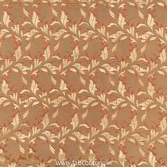 Peach Colour Chanderi Jacquard fabric