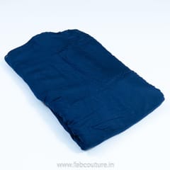 Blue Colour Viscose Muslin fabric