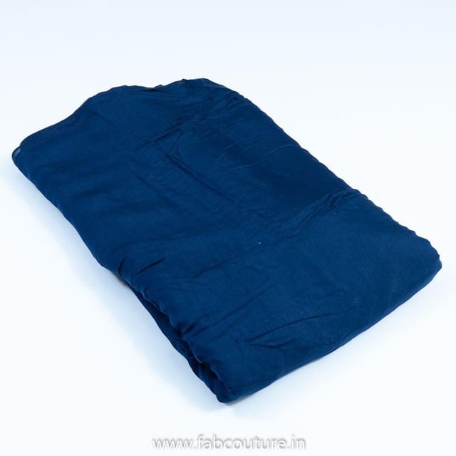Blue Colour Viscose Muslin fabric