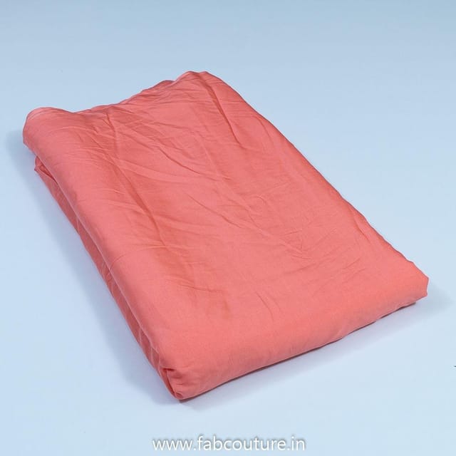 Peach Colour Viscose Muslin fabric