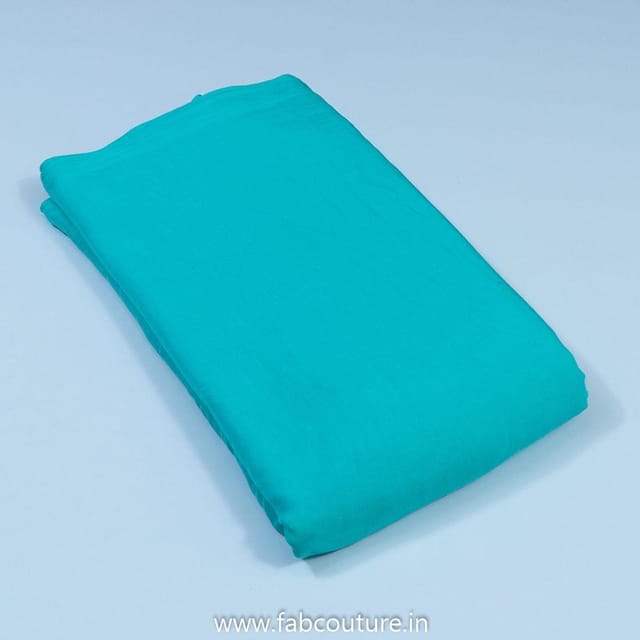 Firozi Colour Viscose Muslin fabric