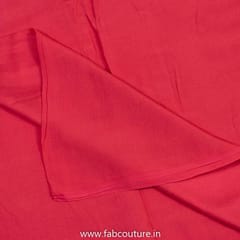 Red Colour Viscose Muslin fabric
