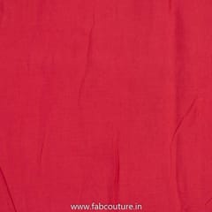 Red Colour Viscose Muslin fabric