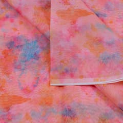 MultiColour Poly Organza Printed Fabric