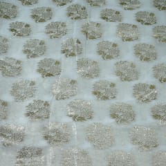 White Dyeable Georgette Jacquard fabric