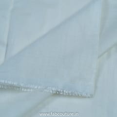 White Colour Matty Georgette Fabric