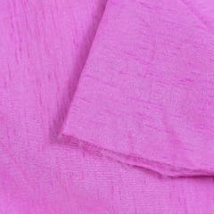 Pink Colour Polyester Raw silk fabric