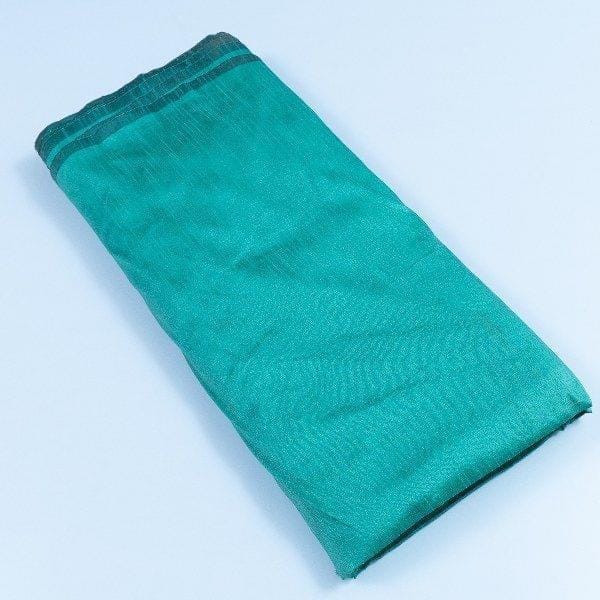 Green Colour Polyester Raw silk fabric