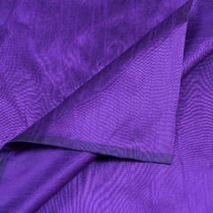 Purple Colour Polyester Raw silk fabric