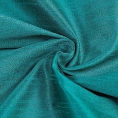 Green Colour Polyester Raw silk fabric