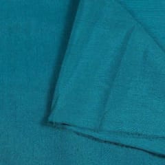 Teal Green Colour Polyester Raw silk fabric