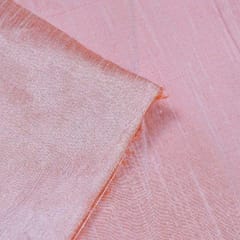 Peach Colour Polyester Raw silk fabric