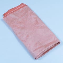Peach Colour Polyester Raw silk fabric