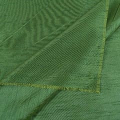 Mehendi Green Colour Polyester Raw silk fabric
