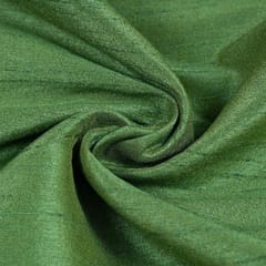 Mehendi Green Colour Polyester Raw silk fabric